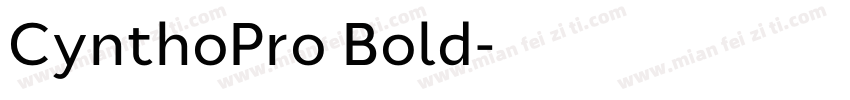 CynthoPro Bold字体转换